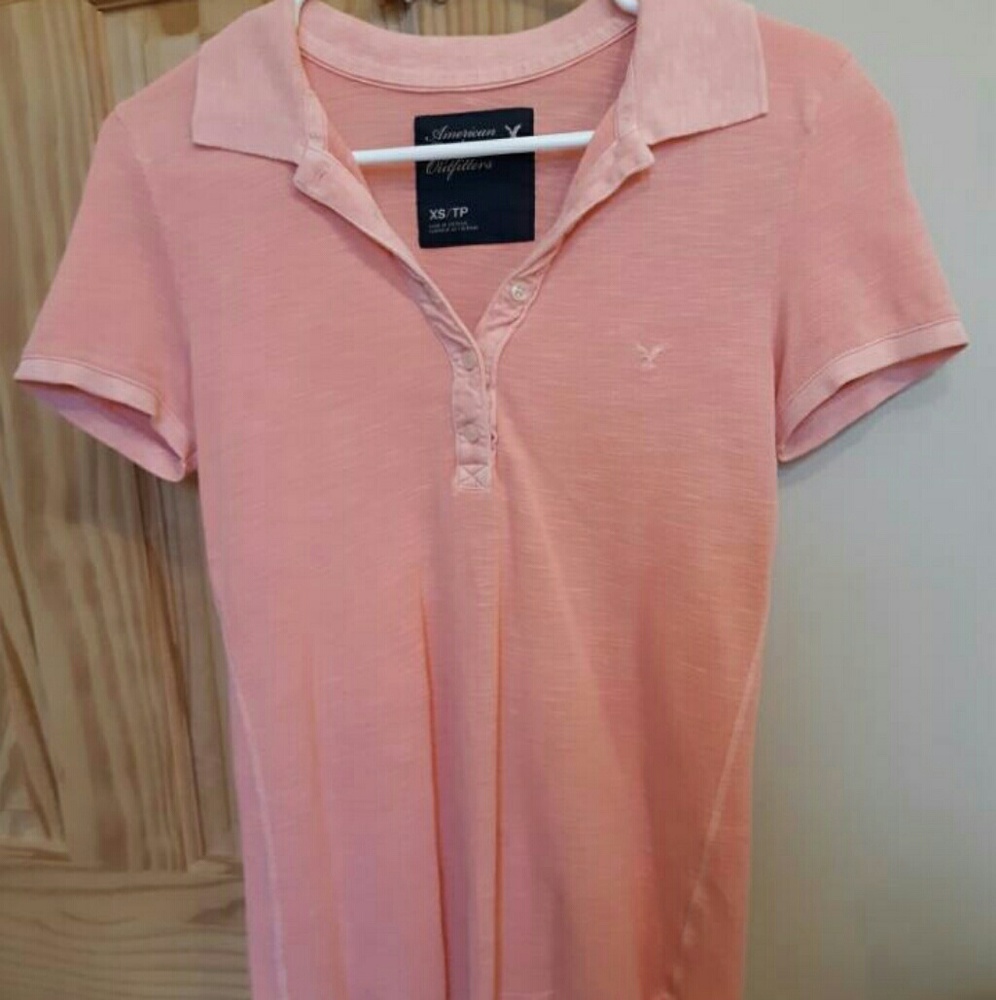 AE Peach Polo